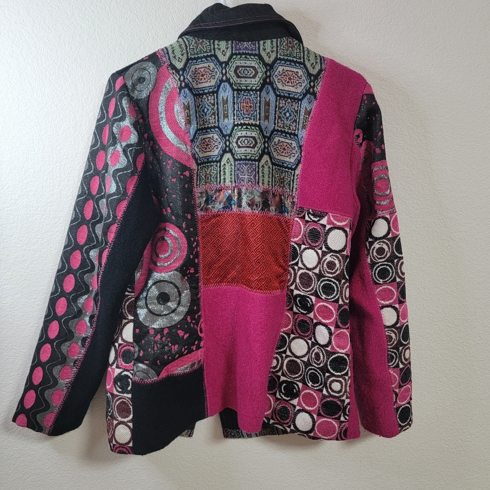 Mistror Image Inspired Patchwork Pink & Black Wom… - image 6
